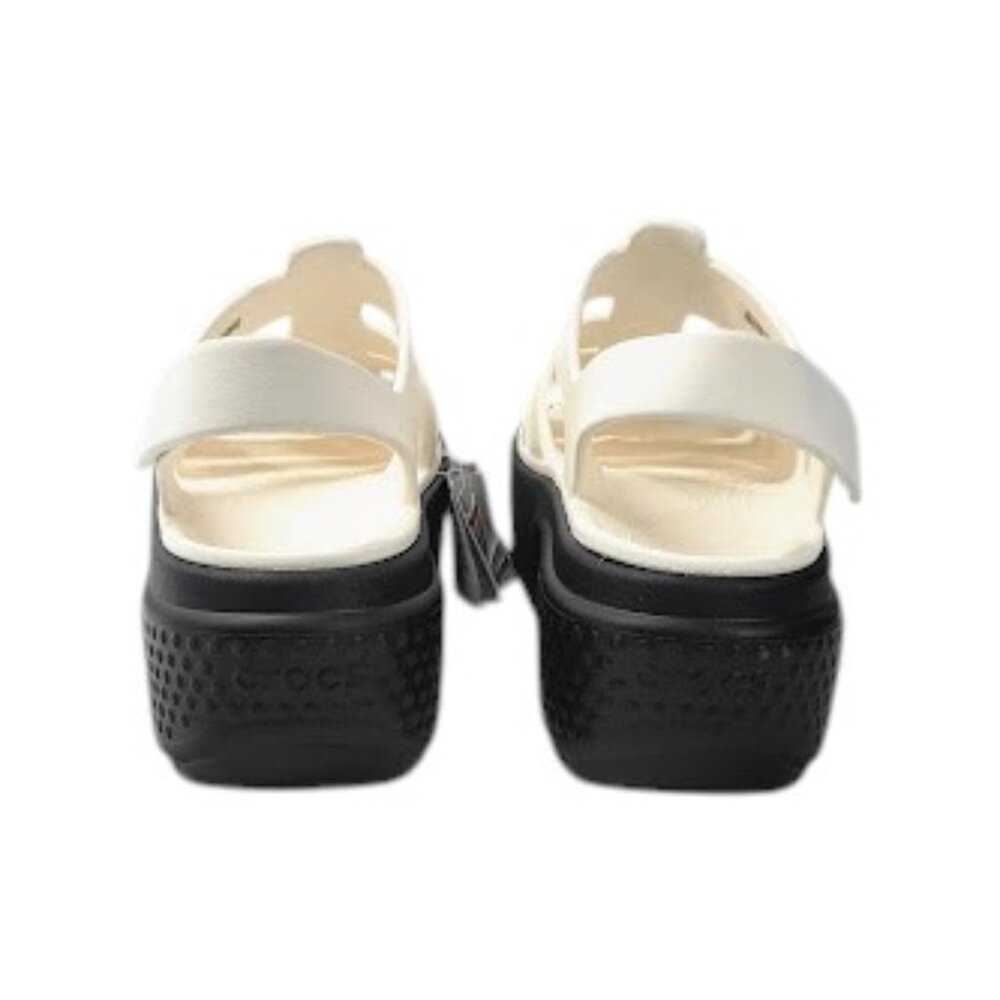 CROCS Women's Stomp Slingback Platform Fisherman Sandals white Size 10 NWT - Picture 6 of 10
